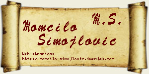 Momčilo Simojlović vizit kartica